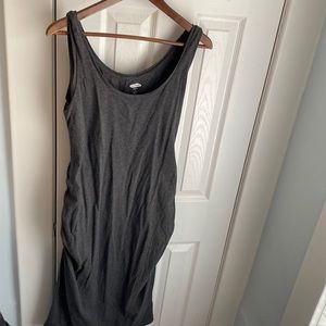 Grey body con maternity dress